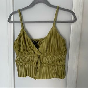 Lulus Green Cami Top Size Medium
